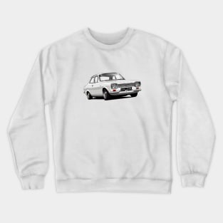 Ford Escort Mk 1 in diamond white Crewneck Sweatshirt